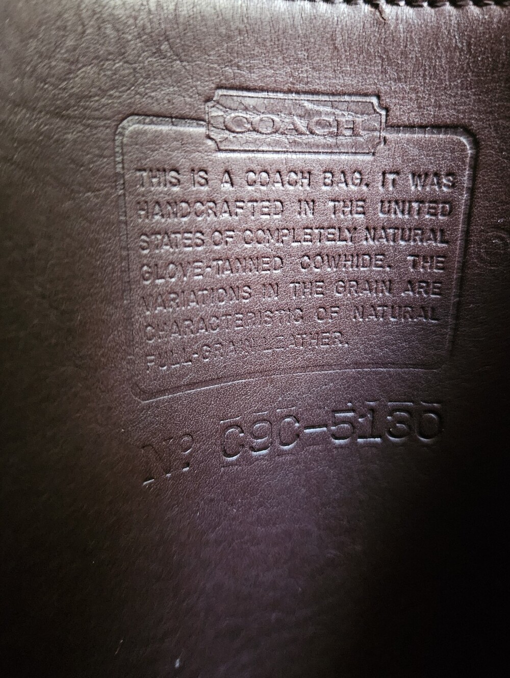 Vintage Coach Mahogany Brown Station Bag 1999 Top Handle Cross Body Made in USA - Picture 14 of 14